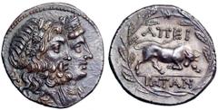 Epeiros, Epirote Republic AR Didrachm. Epeiros, Epirote Republic AR Didrachm. Circa 233-168 BC. Jugate heads right of Zeus Dodonaeus, wearing a wreath of oak leaves, and Dione, diademed and draped; mo