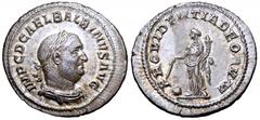 Balbinus AR Denarius. Balbinus AR Denarius. Rome, AD 238. IMP C D CAEL BALBINVS AVG, laureate, draped and cuirassed bust right / PROVIDENTIA DEORVM, Providentia standing left, holding wand over globe,