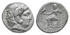 Kingdom of Macedon. Philip III AR Hemidrachm. Kingdom of Macedon. Philip III AR Hemidrachm. Babylon c. 323-316. Head of Herakles r., wearing lion skin / Zeus Aëtophoros seated l.; in l. field, wheel a