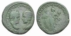 Caracalla and Julia Domna Æ 5 Assaria of Marcianopolis, Moesia Inferior. Caracalla and Julia Domna Æ 5 Assaria of Marcianopolis, Moesia Inferior. 198-217. Confronted busts of Caracalla and Julia Domna