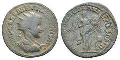Gordian III Æ34 of Antiochia, Pisidia. Gordian III Æ34 of Antiochia, Pisidia. AD 238-244. Radiate, draped and cuirassed bust r. / Victory standing r., placing shield inscribed COL/ANT on palm-tree. Kr