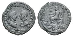 Gordian III and Tranquillina Æ 5 Assaria of Marcianopolis, Moesia Inferior. Gordian III and Tranquillina Æ 5 Assaria of Marcianopolis, Moesia Inferior. AD 238-244. Confronted busts of Gordian III and 