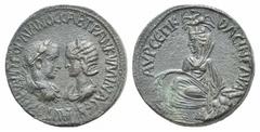 Gordian III and Tranquillina Æ31 of Singara, Mesopotamia. Gordian III and Tranquillina Æ31 of Singara, Mesopotamia. AD 238-244. Confronted busts of Gordian on l., laureate, draped and cuirassed, and T