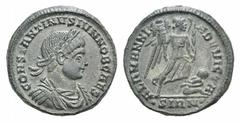 Constantine II, as Caesar, BI Nummus, Constantine II, as Caesar, BI Nummus, Sirmium, 324/5. Laureate, draped and cuirassed bust r. / Victory standing r., holding trophy and palm, spurning bound captiv