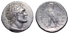 Ptolemaic Kings of Egypt. Cleopatra III and Ptolemy IX Soter II AR Tetradrachm. Ptolemaic Kings of Egypt. Cleopatra III and Ptolemy IX AR Tetradrachm. Alexandria, dated RY 5 (113/2 BC). Diademed head 