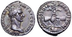 Nerva AR Denarius. Nerva AR Denarius. Rome, AD 96. IMP NERVA CAES AVG P M TR P COS II P P, laureate head right / CONCORDIA EXERCITVVM, clasped hands holding aquila resting on prow. RIC 3. 3.49g, 18mm,