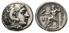 Kingdom of Macedon. Alexander III 'the Great' AR Tetradrachm.Kingdom of Macedon. Alexander III 'the Great' AR Tetradrachm. Kassander as regent. Pella, circa 317-314 BC. Head of Herakles right, wearing