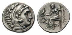 Kingdom of Macedon. Alexander III 'the Great' AR Drachm.Kingdom of Macedon. Alexander III 'the Great' AR Drachm. Lampsakos, circa 310-301 BC. Struck under Antigonos I Monophthalmos. Circa 310-301 BC. 