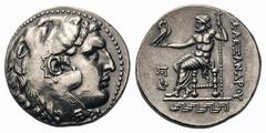 Kingdom of Macedon. Alexander III 'the Great' AR Tetradrachm.Kingdom of Macedon. Alexander III 'the Great' AR Tetradrachm. Magnesia ad Maeandrum, 210-190 BC. Posthumous issue. Head of Herakles right, 