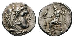 Kingdom of Macedon. Alexander III 'the Great' AR Tetradrachm.Kingdom of Macedon. Alexander III 'the Great' AR Tetradrachm. Sardes, circa 336-323 BC. Head of Herakles right, wearing lion's skin / Zeus 