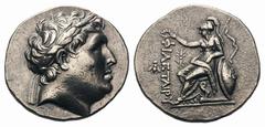 Mysia, Kingdom of Pergamon. Attalos I AR Tetradrachm.Mysia, Kingdom of Pergamon. Attalos I AR Tetradrachm. Circa 241-235 BC. Laureate head of Philetairos right / Athena enthroned left, resting on shie