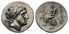 Seleukid Kings of Syria. Antiochos Hierax AR Tetradrachm.Seleukid Kings of Syria. Antiochos Hierax AR Tetradrachm. Alexandria, circa 241-228 BC. Youthful head of Antiochos I right, wearing winged diad
