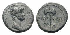 Nero Æ16 of Thyateira, Lydia.Nero Æ16 of Thyateira, Lydia. Circa AD 55-60. Draped bust right / Labrys. RPC 2382. 2.99g, 16mm, 1h. Very Fine.