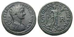 Caracalla Æ30 of Antioch, Pisidia.Caracalla Æ30 of Antioch, Pisidia. AD 198-217. Laureate, draped, and cuirassed bust right / Nike advancing left, holding trophy in both hands. Kryzanowska -; SNG Fran
