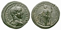 Gordian III. Moesia Inferior, Æ28 of Nicopolis ad Istrum. Gordian III. Moesia Inferior, Æ28 of Nicopolis ad Istrum. AD 238-244. Laureate, draped, and cuirassed bust right / Demeter standing slightly l