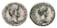Antoninus Pius and Marcus Aurelius AR Fourreé Denarius. Antoninus Pius and Marcus Aurelius AR Fourrée Denarius. IMP T AEL CAES HADRI ANTONINVS, bare head of Antoninus Pius right / AVRELIVS CAES AVG PI