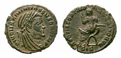 Divus Maximianus Æ1/2 Follis. Divus Maximianus Æ1/2 Follis. Struck under Constantine I. Siscia, AD 318. DIVO MAXIMIANO SEN FORT IMP, laureate, veiled bust right / REQVIES OPTIMORVM MERITORVM, Emperor 