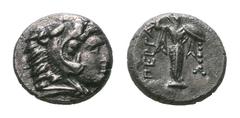 Mysia, Pergamon AR Diobol. Mysia, Pergamon AR Diobol. Circa 310-282 BC. Head of Herakles right, wearing lion skin / Athena Pallas standing facing. SNG France 1560. 1.20g, 11mm, 12h. Very Fine.