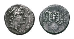 Seleukid Kings of Syria. Antiochos IV AR Hemidrachm. Seleukid Kings of Syria. Antiochos IV AR Hemidrachm. Antioch, 175-164 BC. Radiate head right / Aegis, Medusa's head in centre SNG Spaer 975; Newell