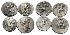 4 AR Greek Tetradrachms. 3rd - 2nd Century BC. Fine - Very Fine. Lot sold as seen - no returns.