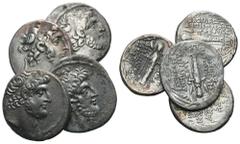 4 X AR Tetradrachms. Lot sold as is - no returns.