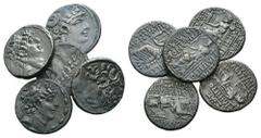 5 X AR Tetradrachms. Lot sold as is - no returns.