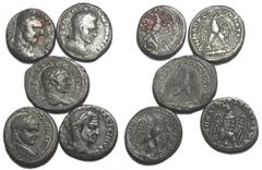 Large Lot - 5 X Roman Provincial Tetradrachms.