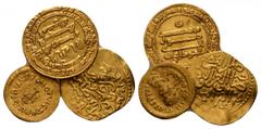 Large Lot - 3 X Gold Coins. 1 Byzantine Tremissis; 2 Islamic Gold Coins. Lot sold as is - no returns.