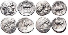 Lot of 4 Mixed AR Celtic Tetradrachms. Lot sold as is - no returns.