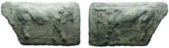 Roman Republic Æ Currency Bar. Rome, circa 280-250 BC. Bull walking to right / Bull walking to left. RRC 5/1; HNItaly 257; ICC 15; Haeberlin p. 143-4, 1-5, pl. 57, 1-3, pl. 59, 1, pl. 93. 862g, 156mm 