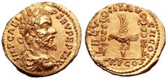 Septimius Severus AV Aureus. Uncertain Eastern mint (Emesa or Alexandria?), AD 193. IMP CAE L SEP SEV PEPT (sic) AVG, laureate, draped and cuirassed bust right, seen from behind / LEG VIII AVG II COS,