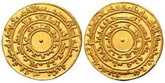 Fatimid, al-Mu´izz Ma´add (AH341-365/AD 953-975), AV Dinar. AH 343, al-Mansuriya mint. Nicol´s type A,391. 4.15g, 22mm. Rare in this stunning condition, virtually as struck, FDC.