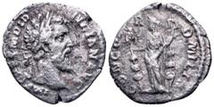 Didius Julianus AR Denarius. Rome, AD 193. IMP CAES M DID IVLIAN AVG Laureate and bearded head of Didius Julianus to right / CONCORD MILIT Concordia standing facing, her head turned to left, holding a
