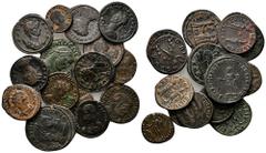 Lot of 15 Roman Imperial Ӕ Coins. Including Aurelian, Severina, Probus, Licinius I. Lot sold as seen - no returns.