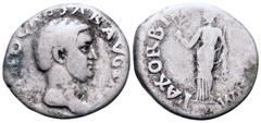 Otho AR Denarius. Rome, AD 69. IMP M OTHO CAESAR AVG TR P, bare head right / PAX ORBIS TERRARVM, Pax standing left, holding branch and caduceus. RIC 3. 3.13g, 18mm, 6h. Good Fine.