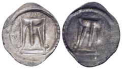 Greek Bruttium, Kroton AR Hemiobol. Circa 530-500 BC. Tripod with legs terminating in lion's paws; QPO to left / Incuse tripod. Unpublished in the standard references, cf. Roma Numismatics E-34, 2017,