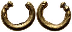 Celtic Britannia, Celtic AV Plated Ring Money". Pre-monetary, 2nd-1st Millennium BC. Gold plated, in smooth penannular form, decorated at one end. Cf. van Arsdell p. 61, 1-3. 2.20g, 18mm. Near Extreme