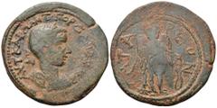 Roman Provincial Gordian III Ӕ36 of Patara, Lycia. AD 238-244. AVT KAI M ANT ΓOPΔ[IANOC CEB], laureate, draped and cuirassed bust right / ΠATAPEѠN, Victory standing right, holding fillet (?). Unpublis