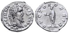 Roman Imperial Didius Julianus AR Denarius. Rome, AD 193. IMP CAES M DID IVLIAN AVG, laureate head right / RECTOR ORBIS, Didius Julianus, togate, standing left, holding globe in outstretched right han