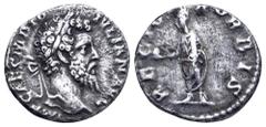 Roman Imperial Didius Julianus AR Denarius. Rome, AD 193. IMP CAES M DID IVLIAN AVG, laureate head right / REC[TOR] ORBIS, Didius Julianus, togate, standing left, holding globe in outstretched right h