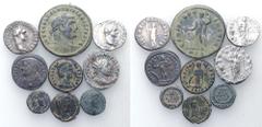 Large Lots Lot of 9 Roman Imperial AR and Æ Coins. Includes: Domitian, Galerius, Divus Constantine, Helena, Licinius I. Lot sold as seen - no returns.