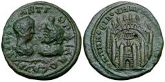 Roman Provincial Gordian III Æ Pentassarion of Marcianopolis, Moesia Inferior. AD 238-244. Menophilus, consular legate. AVT M ANT ΓOPΔIANOC AVΓ•, confronted busts of Gordian, laureate and draped facin
