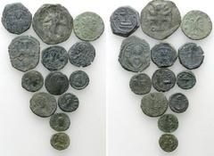 Large Lots Lot of 13 Late Roman and Byzantine Æ Coins. Includes Divus Claudius II Gothicus, Divus Constantine I, Honorius, Theodosius II, Aelia Eudoxia, and others. Lot sold as seen - no returns.