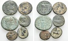 Large Lots Lot of 6 Roman Provincial Æ Coins. Includes coins of Termessus Minor, Lycia; Tyre, Phoenicia; Balanea (as Leucas-Claudia), Seleucis and Pieria. Lot sold as seen - no returns.