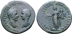 Roman Provincial Macrinus and Diadumenian Æ28 of Marcianopolis, Moesia Inferior. AD 217-218. Pontianus, consular legate. AYT K M OΠEΛ CEV MAKPEINOC..., laureate head of Macrinus right, facing bare hea