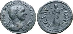 Roman Provincial Gordian III Æ31 of Phellus, Lycia. AD 238-244. AVT KAI M ANT ΓOPΔIANOC CЄB, laureate, draped and cuirassed bust right / ΦЄΛΛЄITѠN, Elpis standing right, holding flower. SNG von Aulock