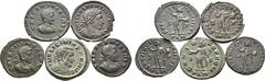 Large Lots Lot of 5 London Mint Late Roman Æ Coins, Ex Paul Munro-Walker Collection. Includes: 1) Licinius I BI Nummus. London, c. AD 314. IMP LICINIVS P F AVG, laureate and cuirassed bust right / GEN