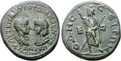 The William Stancomb Collection Thrace, Odessos, Æ28. Gordian III, AD 241-244. AVT K M [AN]T ΓOPΔIANOC AVΓ CЄ TPANKVΛΛЄINA, laureate, draped and cuirassed bust of Gordian right, facing diademed and dr