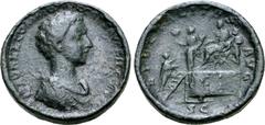 ROMAN IMPERIAL Commodus Æ Sestertius. Rome, As Caesar, AD 175. [L AVREL COMMODVS CAES AVG FIL GERM], bare headed, draped and cuirassed bust of Commodus right / [TR P VI IMP IIII COS III P P], Commodus