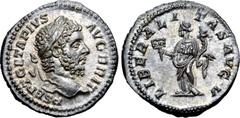 Roman Imperial Geta AR Denarius. Rome, AD 210-212. P SEPT GETA PIVS AVG BRIT, laureate head right / LIBERALITAS AVG V, Liberalitas standing left, holding abacus and cornucopiae. RIC 88; BMCRE 65. 3.03